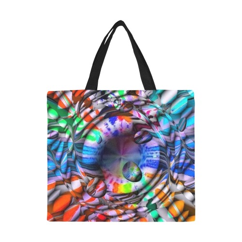 10 Years Nico Bielow Art Limited Motif Hole All Over Print Canvas Tote Bag/Large (Model 1699)