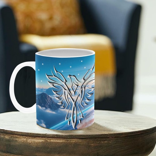 Silver Eagle Sunrise White Mug(11OZ)