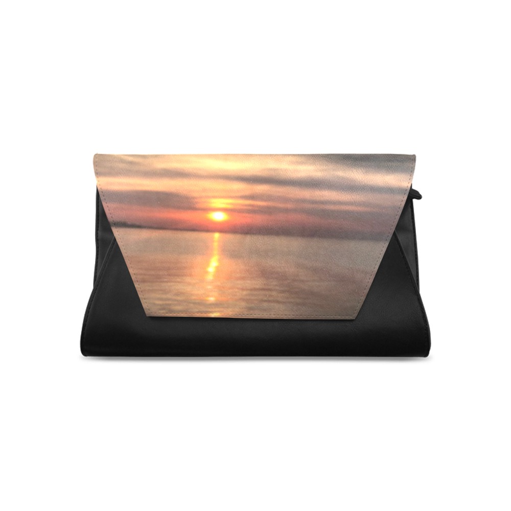 Dark Evening Sunset Collection Clutch Bag (Model 1630)