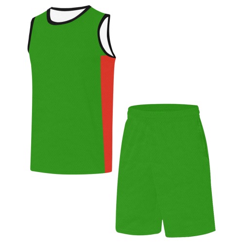 Flag_of_Zambia.svg Basketball Uniform with Pocket