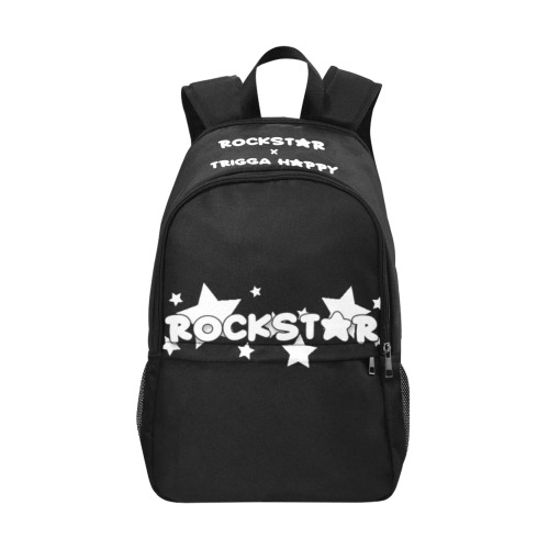 triggahappy x Rockstar bookbag Fabric Backpack with Side Mesh Pockets (Model 1659)