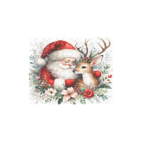 Santa And Reindeer 5