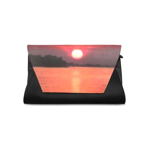 Lady Pink Sunset Collection Clutch Bag (Model 1630)