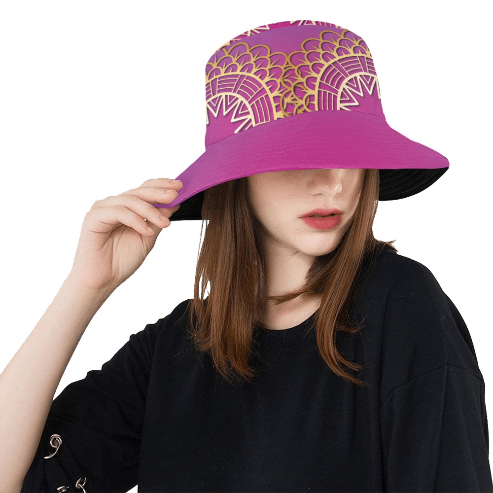 Pink Sorbet Mandala_small All Over Print Bucket Hat