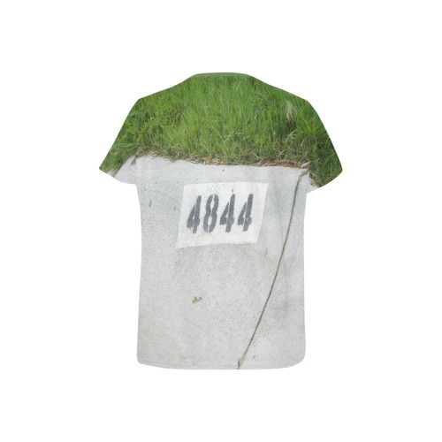 Street Number 4844 with Green Collar Women's Pajama T-shirt