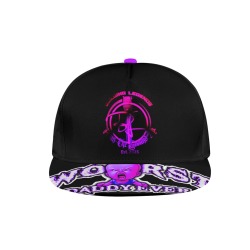 WDE Snapback Purple All Over Print Snapback Hat