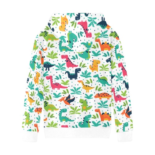 Color Dinosaur kids hoodie Kids' All Over Print Hoodie (Model H38)
