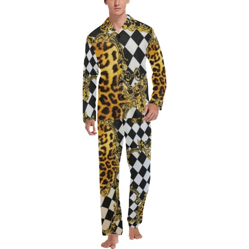men_s_v_neck_long_pajama_set