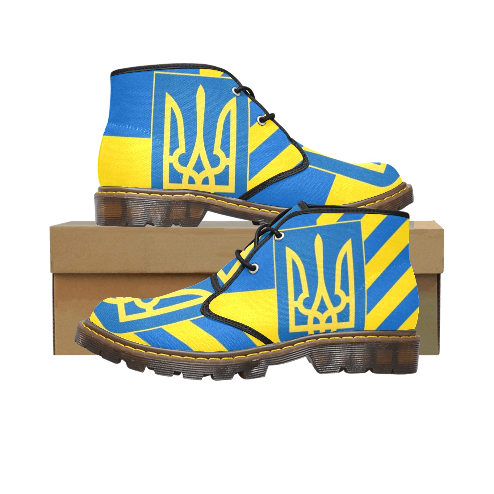 UKRAINE Men's Canvas Chukka Boots (Model 2402-1)