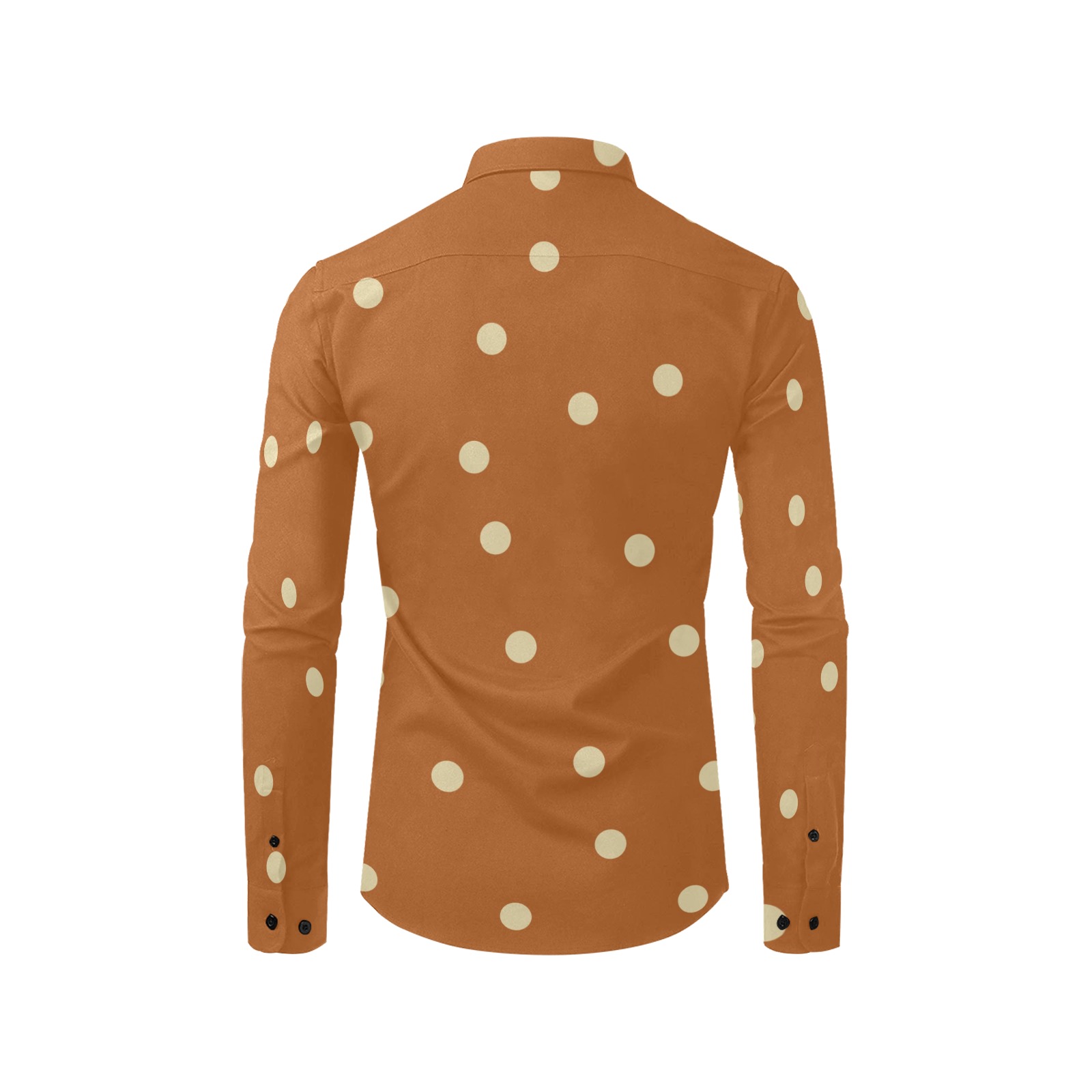 pumpkin dots Men's All Over Print Casual Dress Shirt (Model T61)