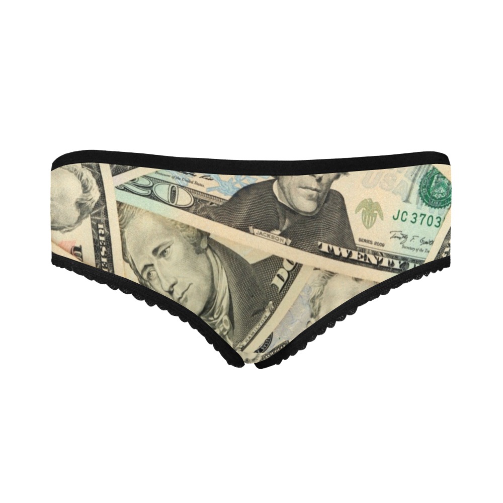 US PAPER CURRENCY Women's All Over Print Classic Briefs (Model L13)