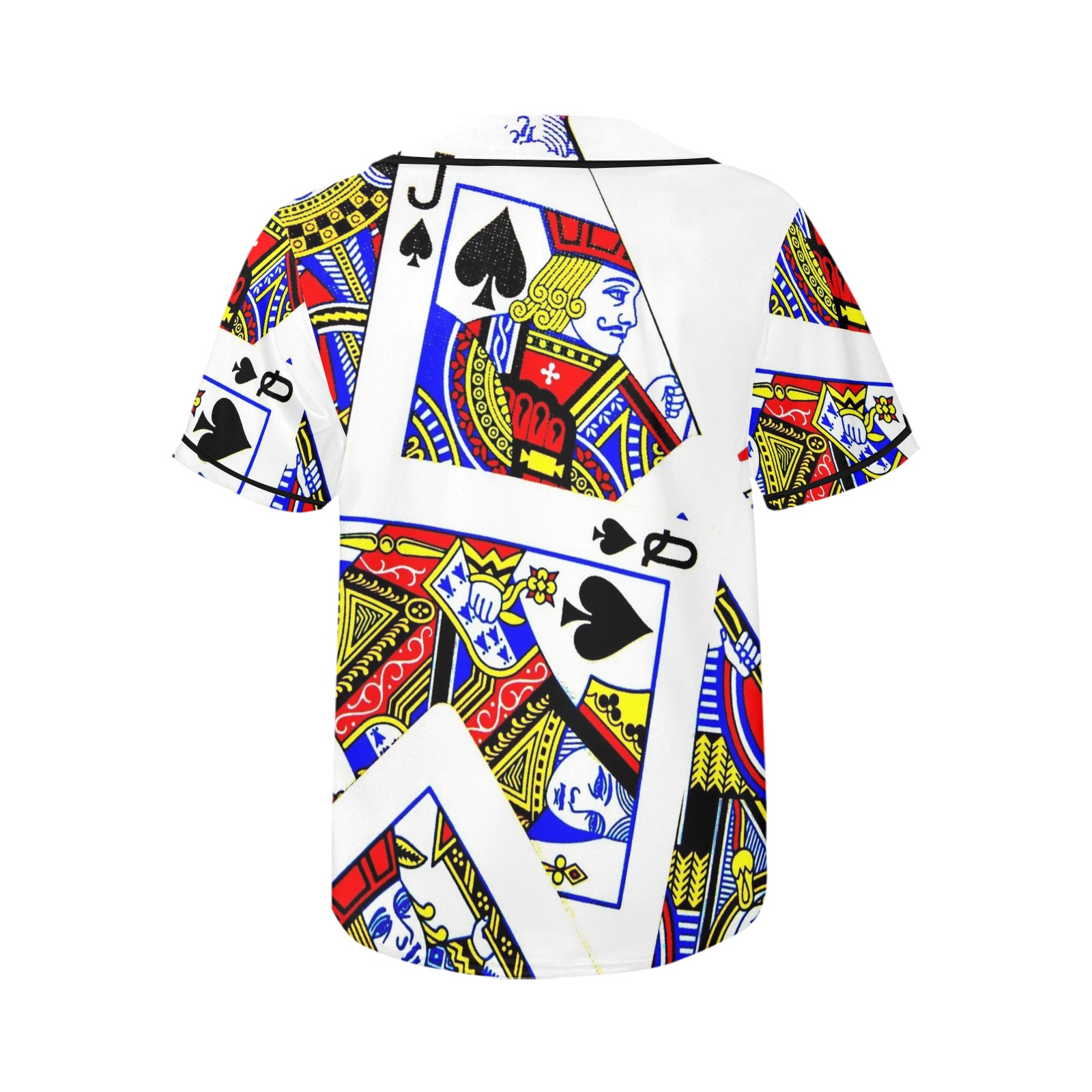 PLAYING CARDS-2 All Over Print Baseball Jersey for Women (Model T50)