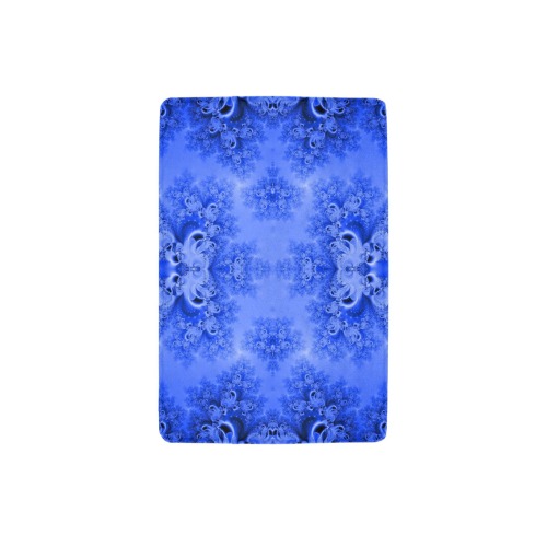 Blue Sky over the Bluebells Frost Fractal Ultra-Soft Micro Fleece Blanket 32"x48"