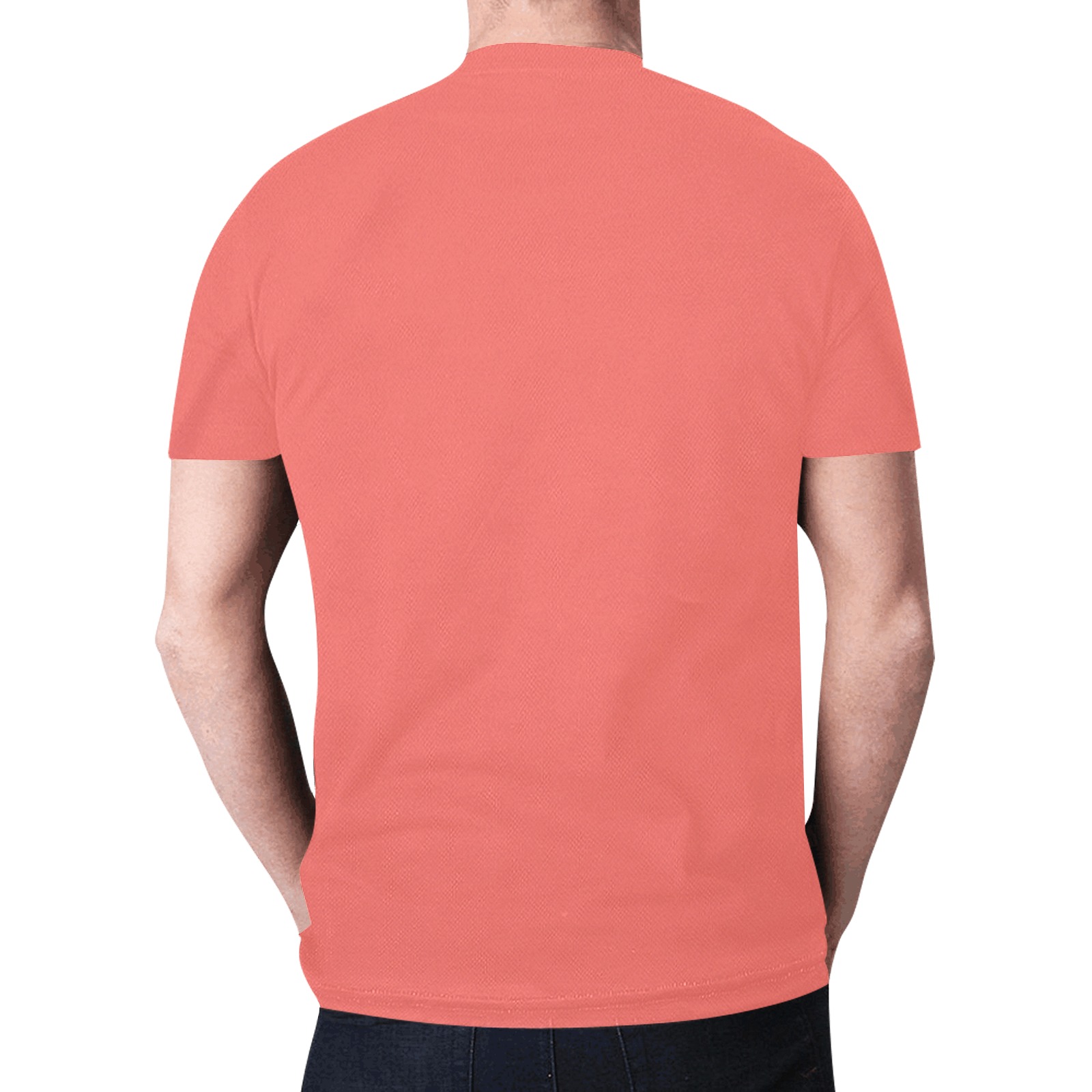 Raven Sugar Skull Coral New All Over Print T-shirt for Men (Model T45)