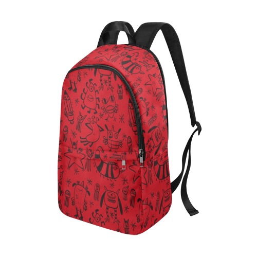 mostrino rosso Fabric Backpack for Adult (Model 1659)