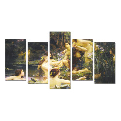 Rae water nymphs art Canvas Print Sets E (No Frame)