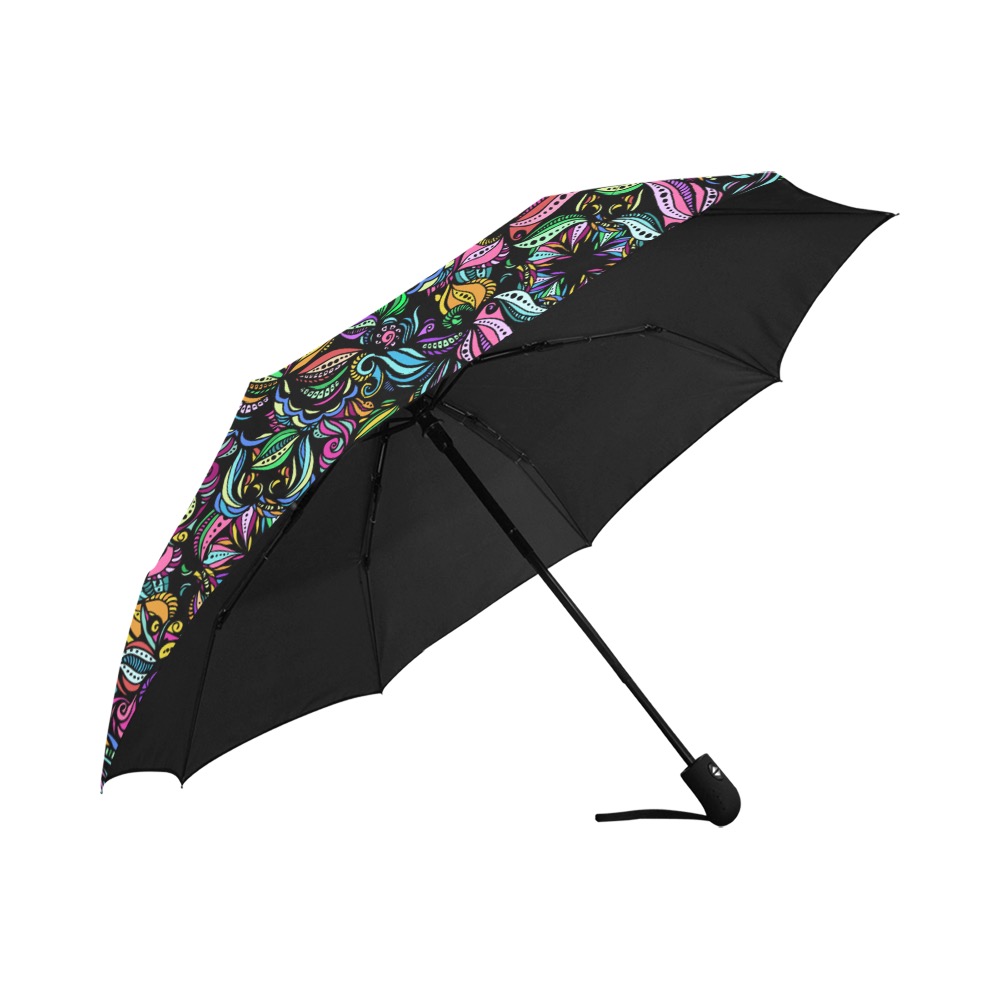 Whimsical Blooms Anti-UV Auto-Foldable Umbrella (U09)
