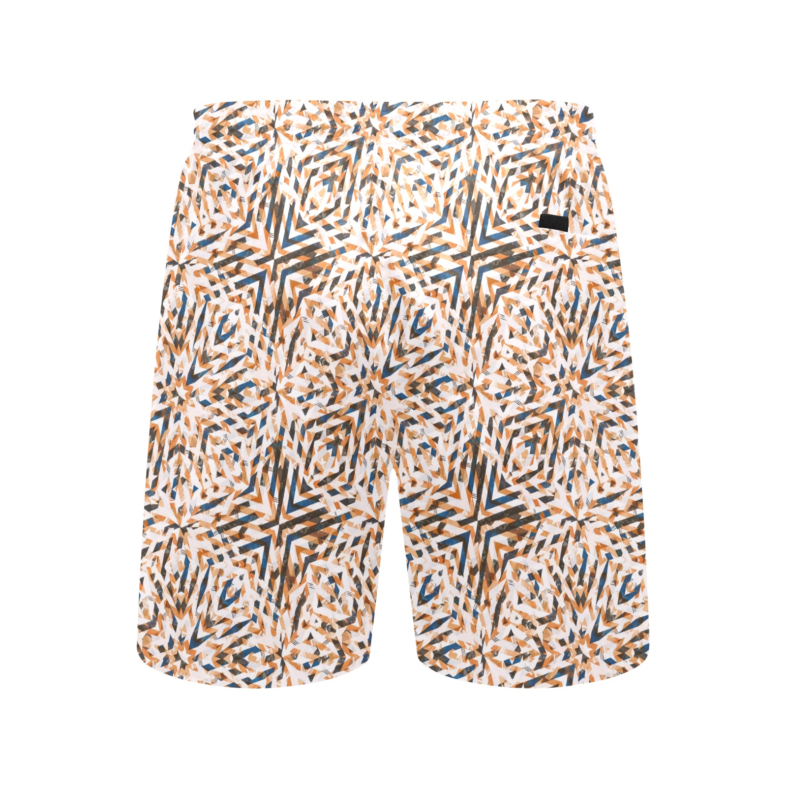 Geometric vintage mosaic 23 Men's Mid-Length Beach Shorts (Model L51)