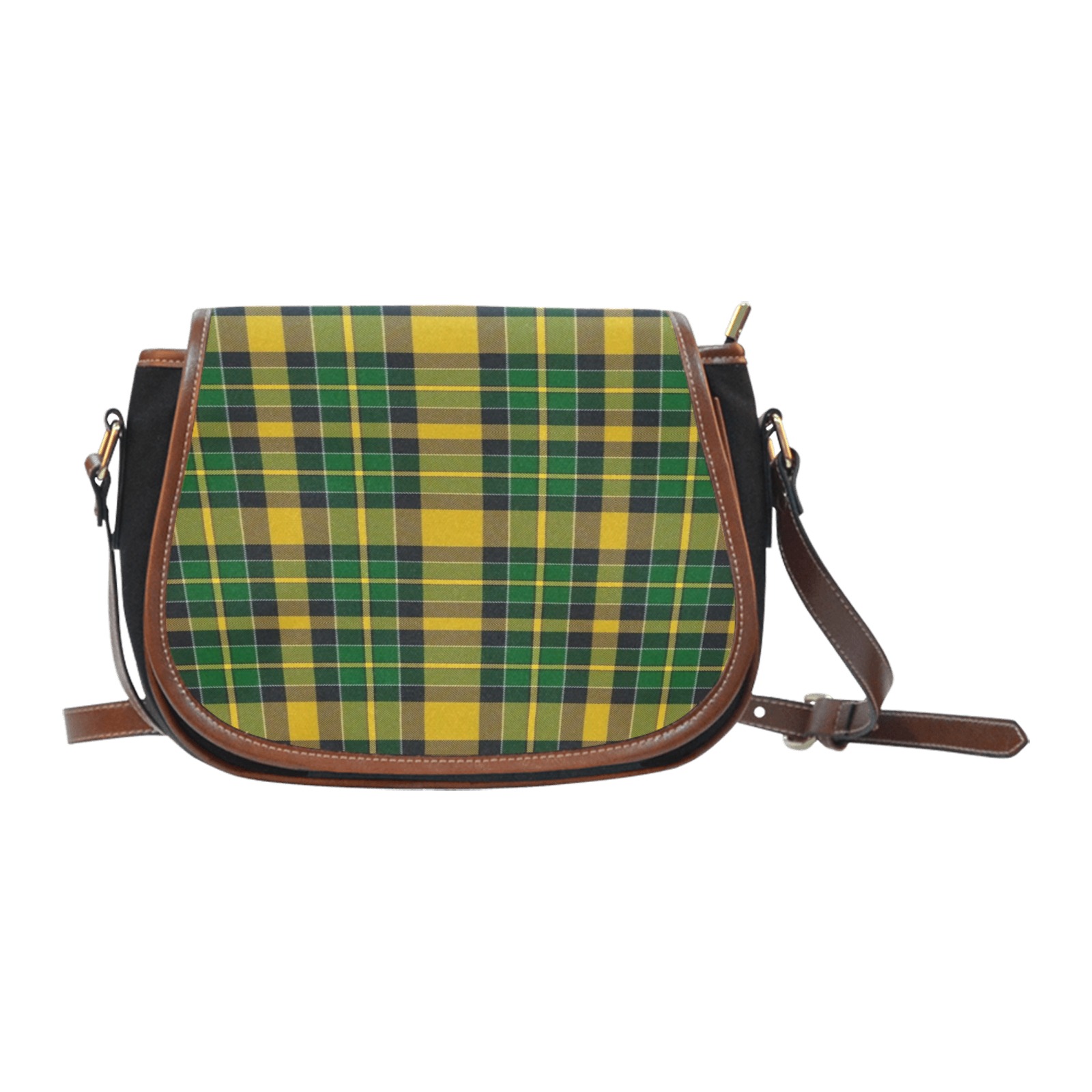 BRANDON MANITOBA TARTAN Saddle Bag/Small (Model 1649)(Flap Customization)
