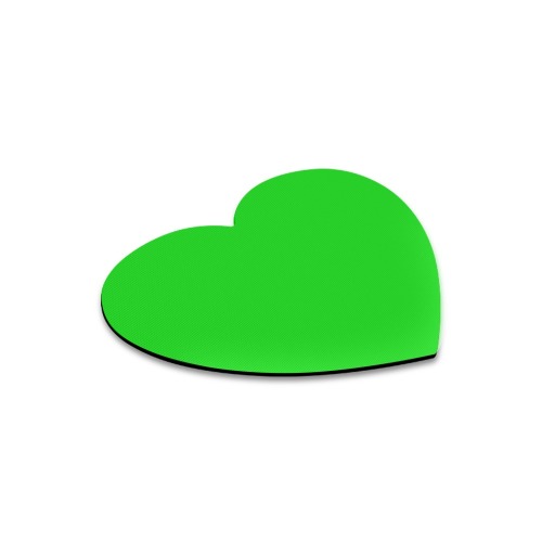 Merry Christmas Green Solid Color Heart-shaped Mousepad