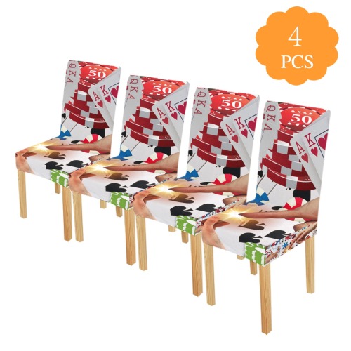 POKER NIGHT TOO Chair Cover (Pack of 4)