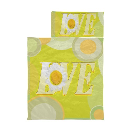 Yellow Love Sunflower Kids' Sleeping Bag