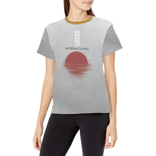 Mar de Japón Sol Naciente Women's All Over Print Crew Neck T-Shirt (Model T40-2)
