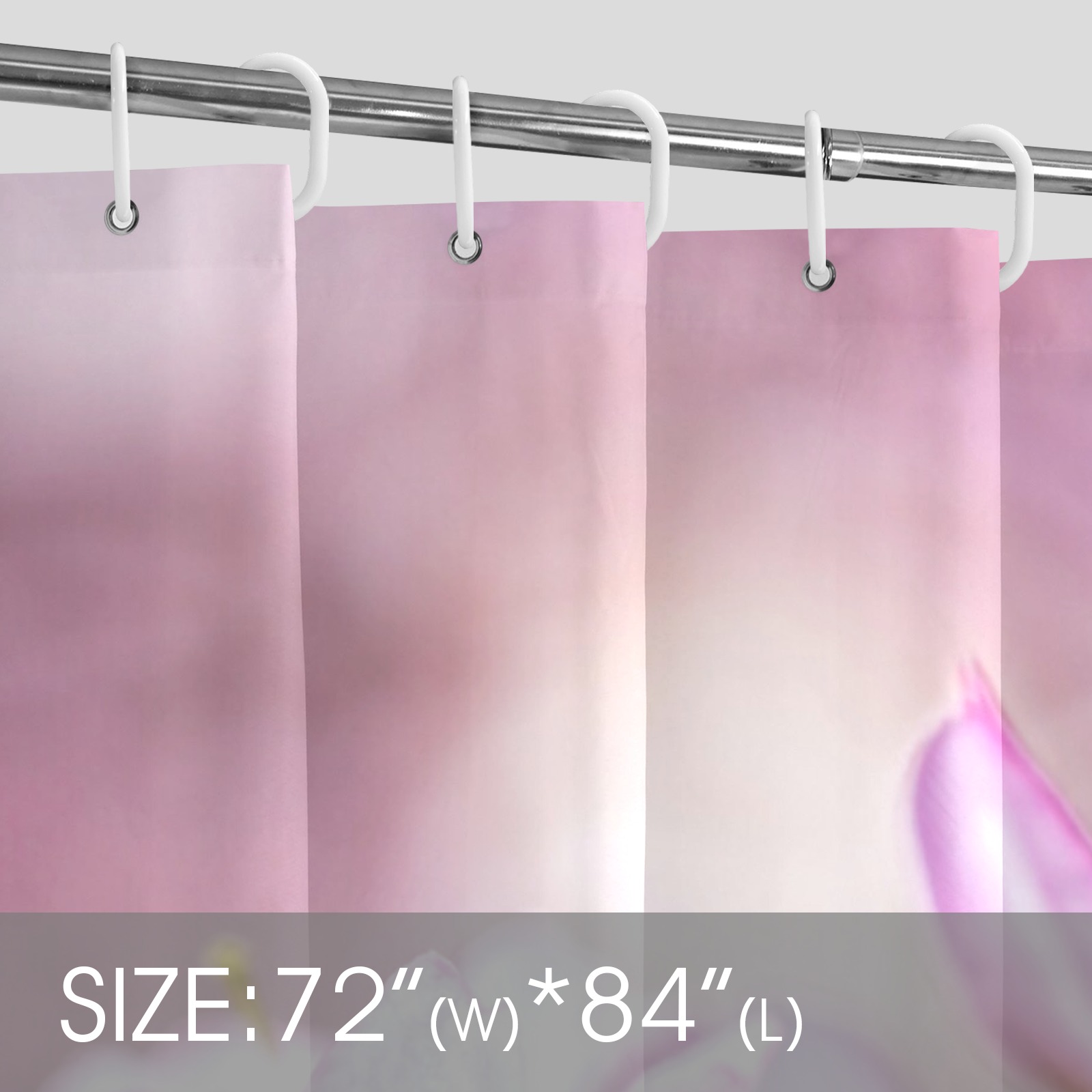Classy sakura cherry flowers, pink mist of spring. Shower Curtain 72"x84"