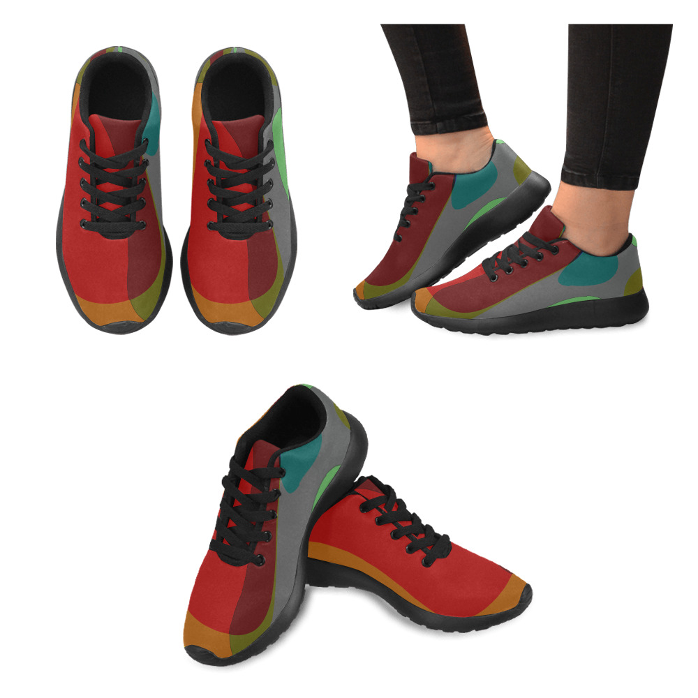 Colorful Abstract 118 Women’s Running Shoes (Model 020)