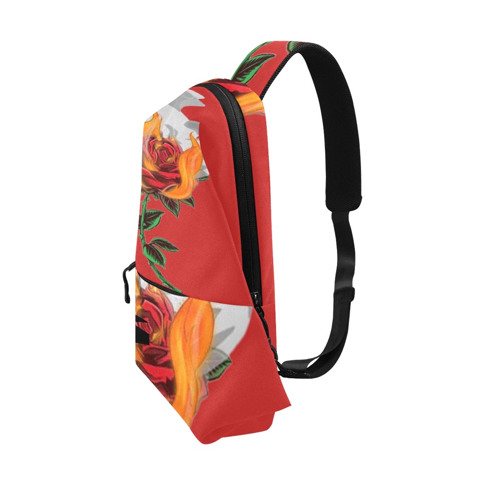 Aromatherapy Apparel Red Chest Bag Chest Bag (Model 1678)