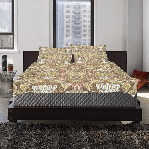 Wm Morris Pattern 3-Piece Bedding Set