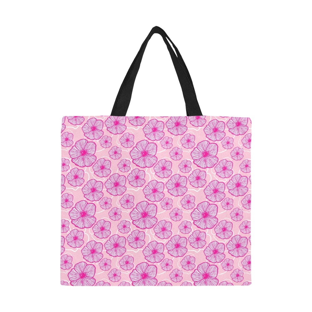 Lots of Pink All Over Print Canvas Tote Bag/Large (Model 1699)