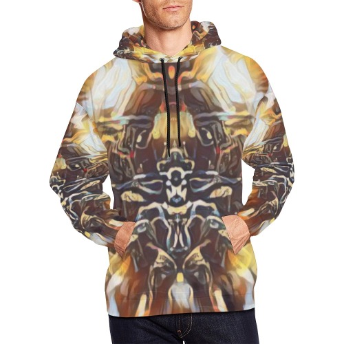 Time Chamber All Over Print Hoodie for Men (USA Size) (Model H13)