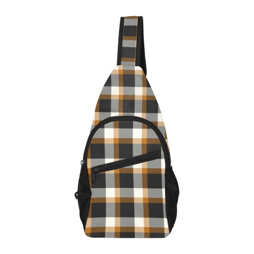 Classic Plaid (Tan) All Over Print Chest Bag (Model 1719)