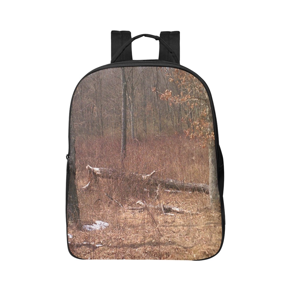 Falling tree in the woods Popular Fabric Backpack (Model 1683)