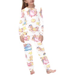 Funny Colorful Unicorns Kids' All Over Print Pajama Set