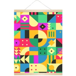 Abstract Modern Garden Hanging Poster 18"x24"