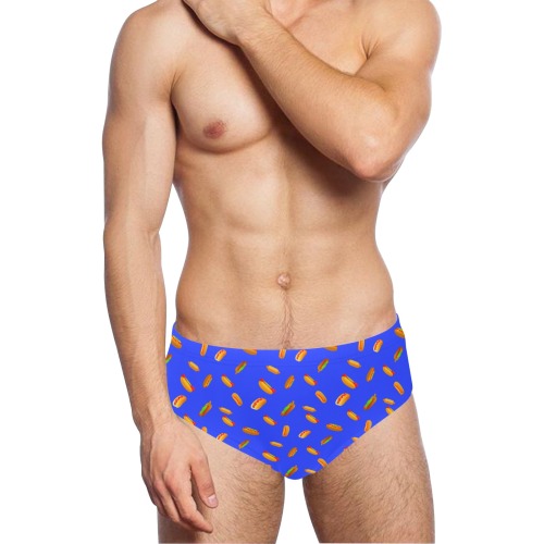 Hot Dog Pattern - Blue