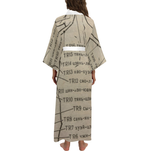 meridian for three heaters. Long Kimono Robe