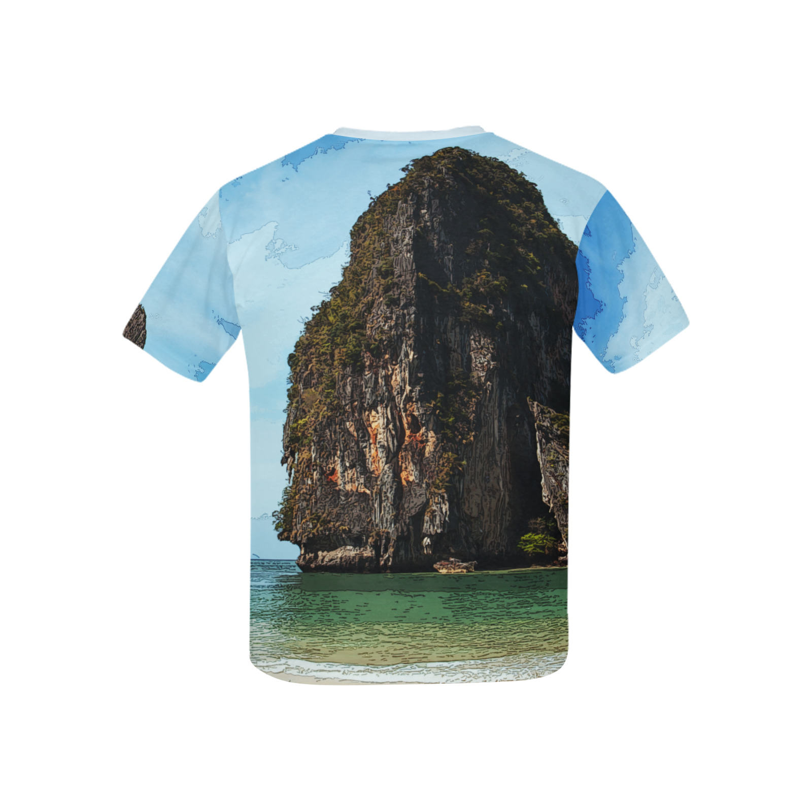 Phra-Nang Krabi Thailand Kids' All Over Print T-shirt (USA Size) (Model T40)