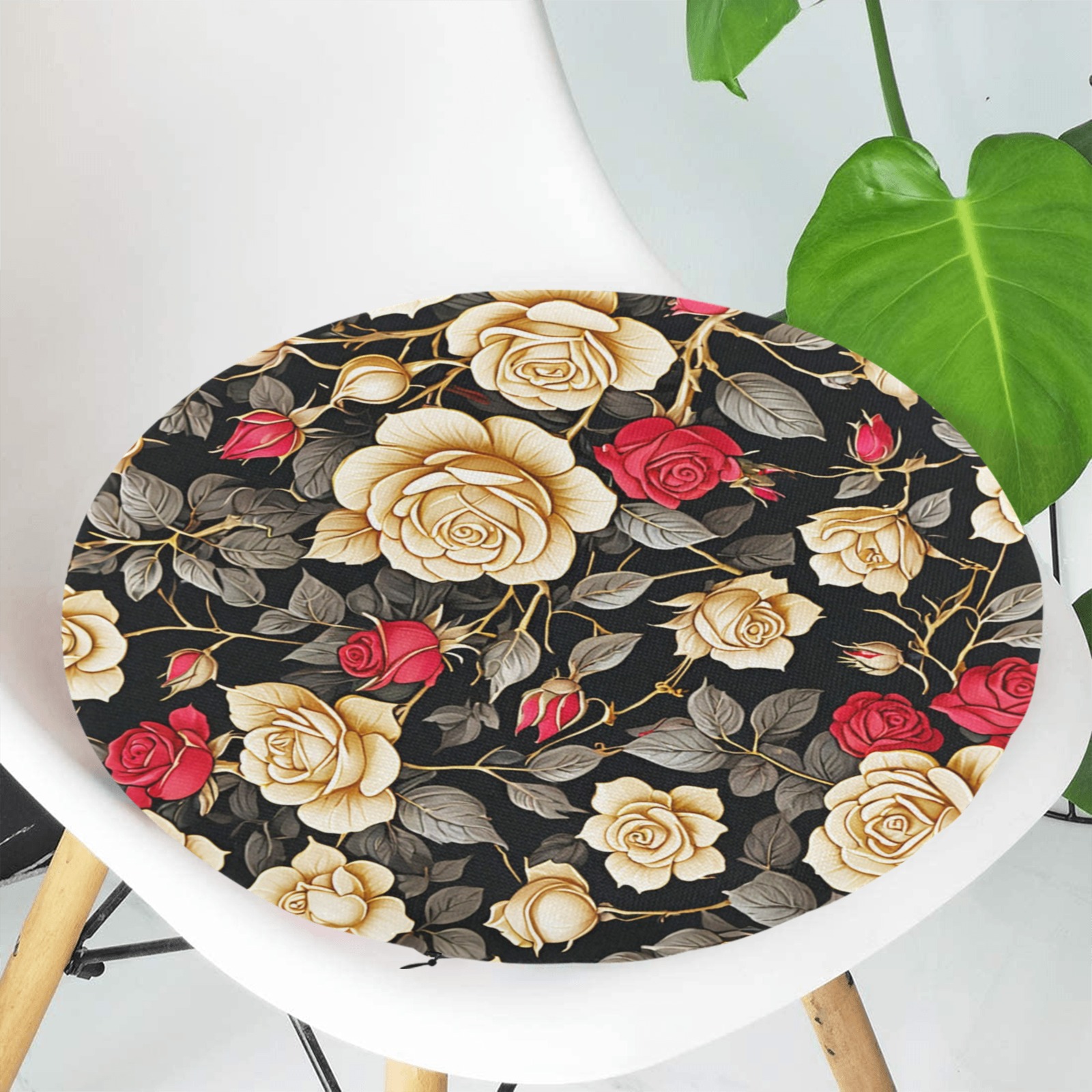 Fabulous Florals 14 Round Seat Cushion