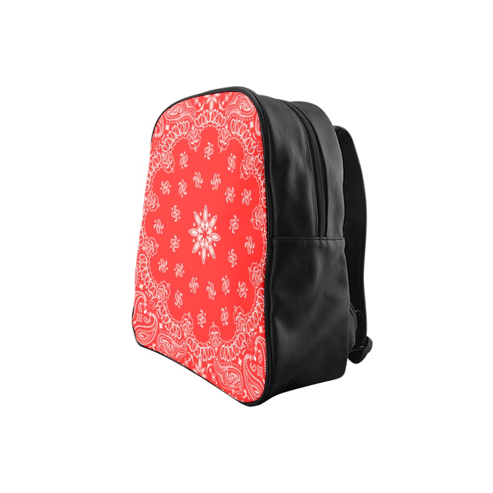 Red Bandana School Backpack (Model 1601)(Small)