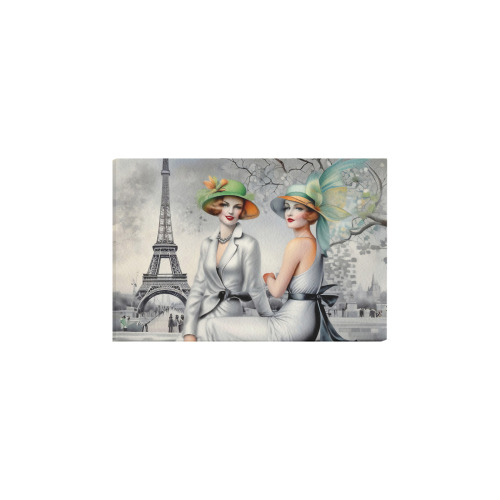 The Elegant Parisian Frame Canvas Print 30"x20"