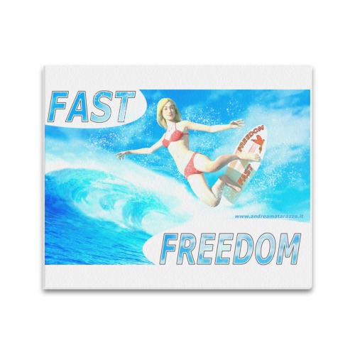 Fast Freedom Frame Canvas Print 24"x20"
