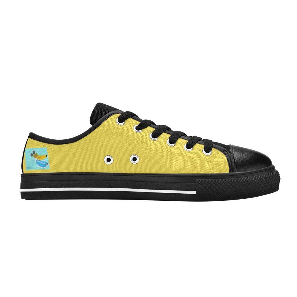 Vespidae Low Top Canvas Shoes for Kid (Model 018)