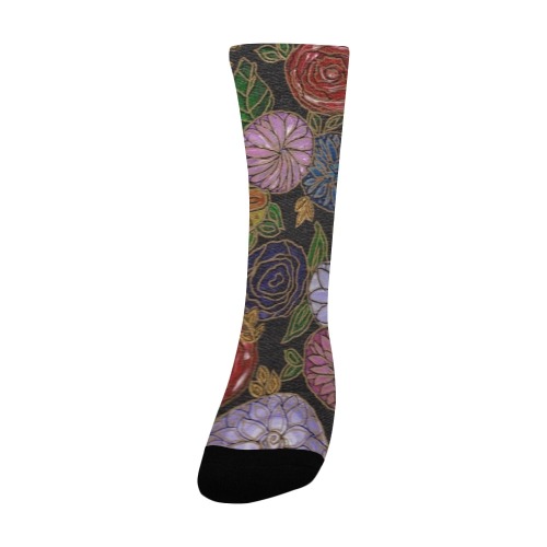 Flower Design Women's Custom Socks