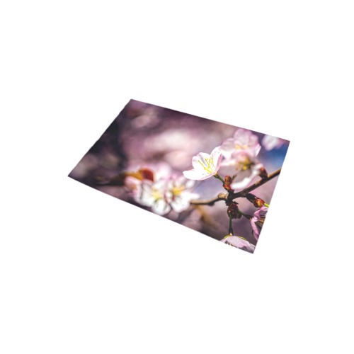 Magic of a sakura cherry garden in Hanami season. Bath Rug 20''x 32''