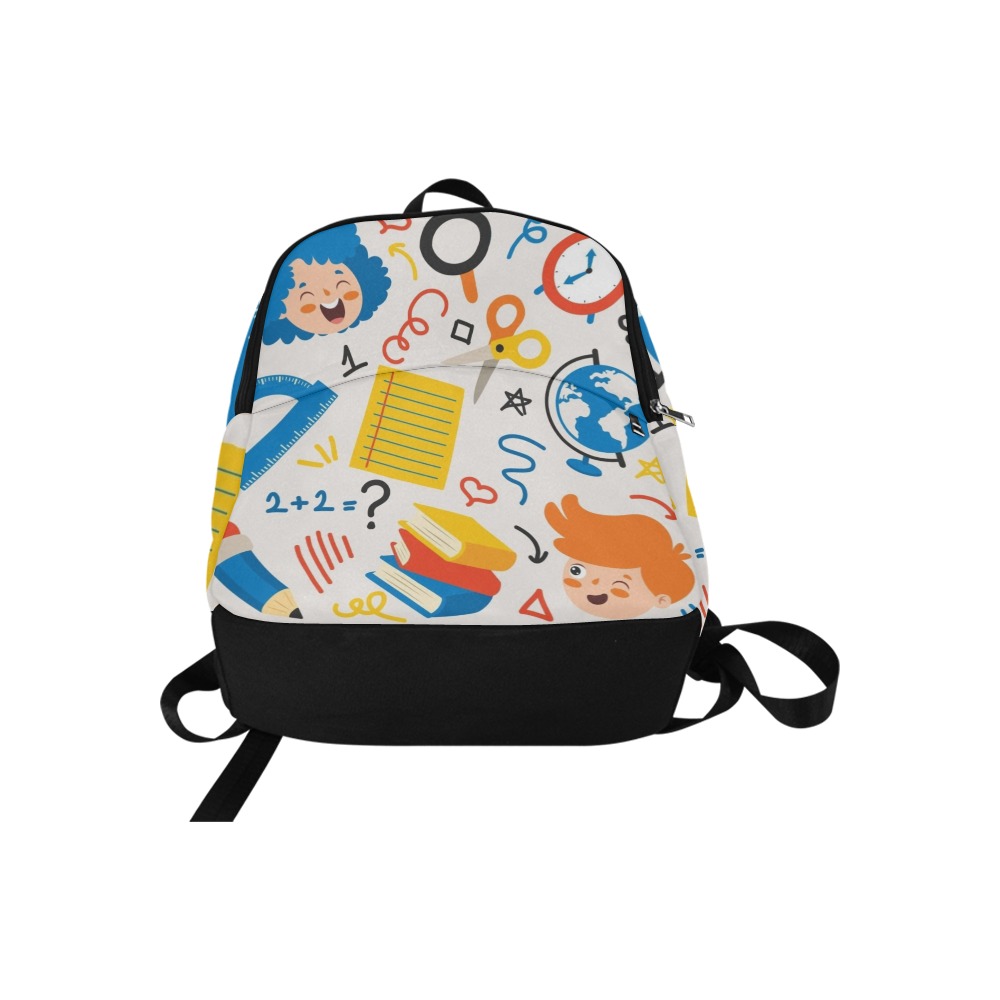 school-supplies-for-children-education-vector Fabric Backpack for Adult (Model 1659)