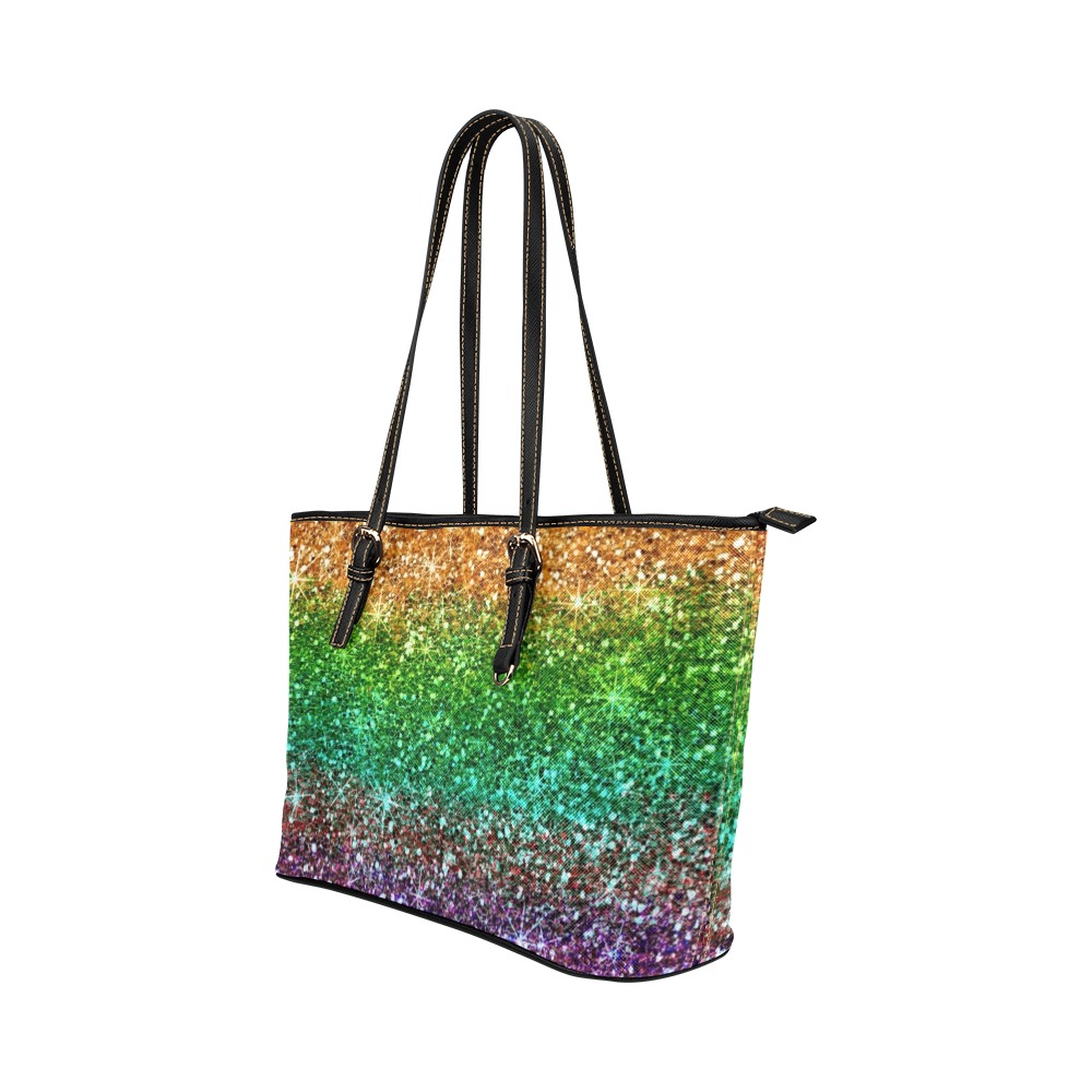 Fairlings Delight's Rainbow Collection- 53086H1 Leather Tote Bag/Large (Model 1651)
