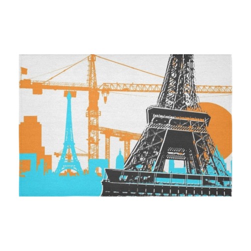 WE BUILT THIS CITY PARIS Cotton Linen Tablecloth 60" x 90"
